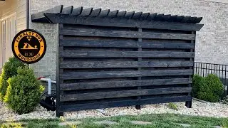Easy Backyard Pergola Build - Hiding the Pool Equipment