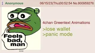 Anon loses wallet on campus | 4chan Greentext Animations