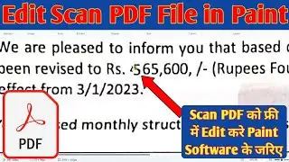 How to Edit Scan PDF Files in Paint | Edit Scan PDF Files Like a Pro at the End