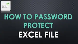 How to create password for excel file?