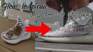 How to clean Yeezy Boost 350 V2 Zebra