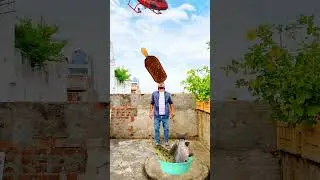 Catching fish, frog, insects vs icecream & banana eating funny vfx magic video