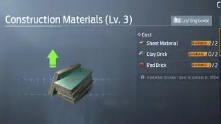 UNDAWN - Craft level 3 Construction Material [Adventure Guide]