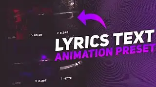 Alight Motion Text Animation Preset | Lyrics Text Animation | Free Preset | Dopefx