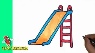How To Draw Playground Slide #trending #viral | Easy Drawings | Magic Drawings #slide #playgroud