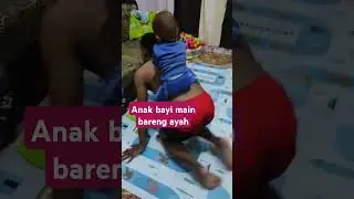 bayi main bareng ayah #anakgemesin #viral #mainananak #anaklucu #cute