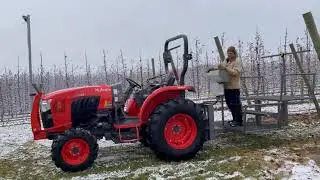 Kubota orchard tractor with remote steer