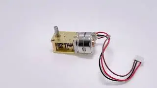 18 Degree Step Angle Micro Stepper Motor 15mm Diameter With Worm Gear Box