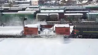 Уборка снега на жд
