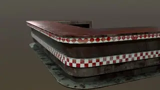 Speed Modeling - Retro Bar Table