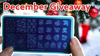 Two Christmas Nail Stamping Plate December Giveaway