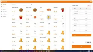 C#  Tutorial - Restaurant~Cafe~Fast Food  Point of sale (POS)  UI design