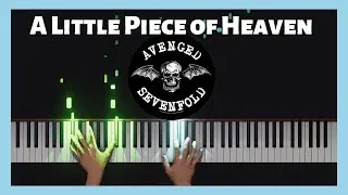 Avenged Sevenfold - A Little Piece Of Heaven Piano Tutorial | 4K 60fps