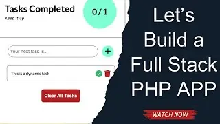 Build a Full Stack To-Do App with PHP & MySQL (Beginner Friendly)