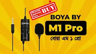 Watch Before You Buy Boya M1 Pro Microphone Unboxing & Mic Sound Test Review, Setup Without Battery
