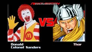 M.U.G.E.N. Donald McDonald (Me) and Coronel Sanders (KFC) in survival mode
