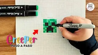Como pintar un CREEPER en PIXEL ART – Tutorial paso a paso 