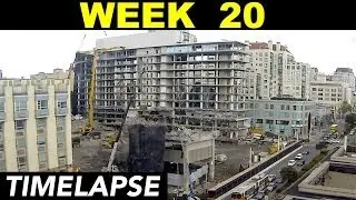 Demolition timelapse: Week 20: Demolition excavators finish demolishing the front building