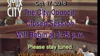 October 17, 2016 City Council Meeting