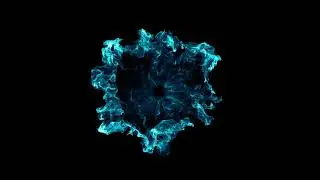 Blue Shockwave VFX effect black screen