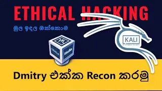 dmitry tool  - ethical hacking in sinhala