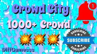 Crowd City How i get 1000 + crowd 🥳  Open New Skins 🕺 Gameplay