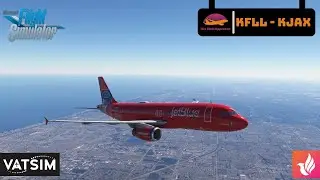 Microsoft Flight Simulator 2020 | Fort Lauderdale-Hollywood (KFLL) - (KJAX) Jacksonville | FenixA320
