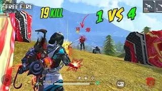 solo vs squad in heroic loby 🥵 can I survive 😏 when whole squad rush on me 🤬