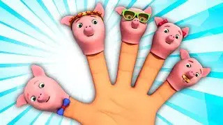 Cerdos Dedo Familia | Rimas Infantiles Para Niños | Pigs Finger Family Song | Farmees Español