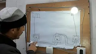 перекрёсни выключатель улаш схемаси,perekresni ulash usuli.