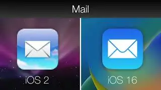 iOS 2 vs iOS 16 icon Comparison