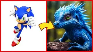 SONIC the Hedgehog ALL CHARACTERS as LIZARD 2024
