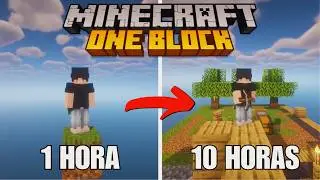 SOBREVIVI 24H NO MAPA MAIS FAMOSO DO MINECRAFT - ONEBLOCK