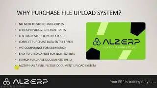 Document Management with ALZERP: The Ultimate Purchase Document File Upload System