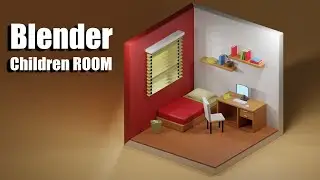 Стилизованная комната для мальчика в 3D