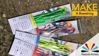 Watch a custom bowstring being made