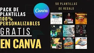 💥PACK DE 50 PLANTILLAS 100% MODIFICABLES EN CANVA - REGALO DE PLANTILLAS