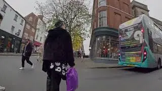Cloudy Day Walkabout in Nottingham City UK