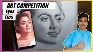 rashmika mandanna face drawing | how to draw rashmika mandanna
