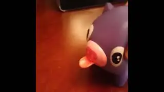 purple tongue toy explode
