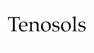 How to Pronounce Tenosols
