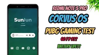 Corvus OS PUBG 60FPS TEST Best Gaming Rom For Redmi Note 5 Pro 🔥