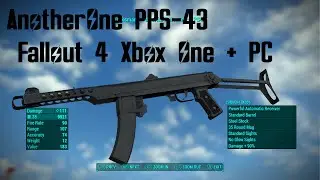 AnotherOne PPS-43 Mod Fallout 4 Xbox One (XB1) And PC #Fallout4 #Fallout4Mods #SMG