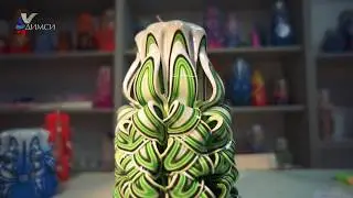 Carved candle 
