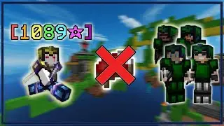 Crazy Bedwars 1V4 Clutch Without Breaking Beds