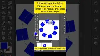 How to make use of the Repeat tool in Adobe illustrator.