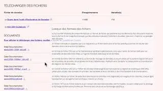 Téléchargement des données