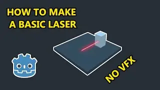 How to make a  3D laser in Godot 3.5 under 1 min. (no VFX!)