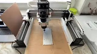 First time cutting aluminium on my home made CNC