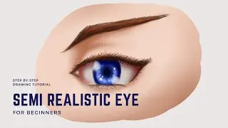 How to draw Semi Realistic Eye | Clip Studio Paint | Hamabe Arts